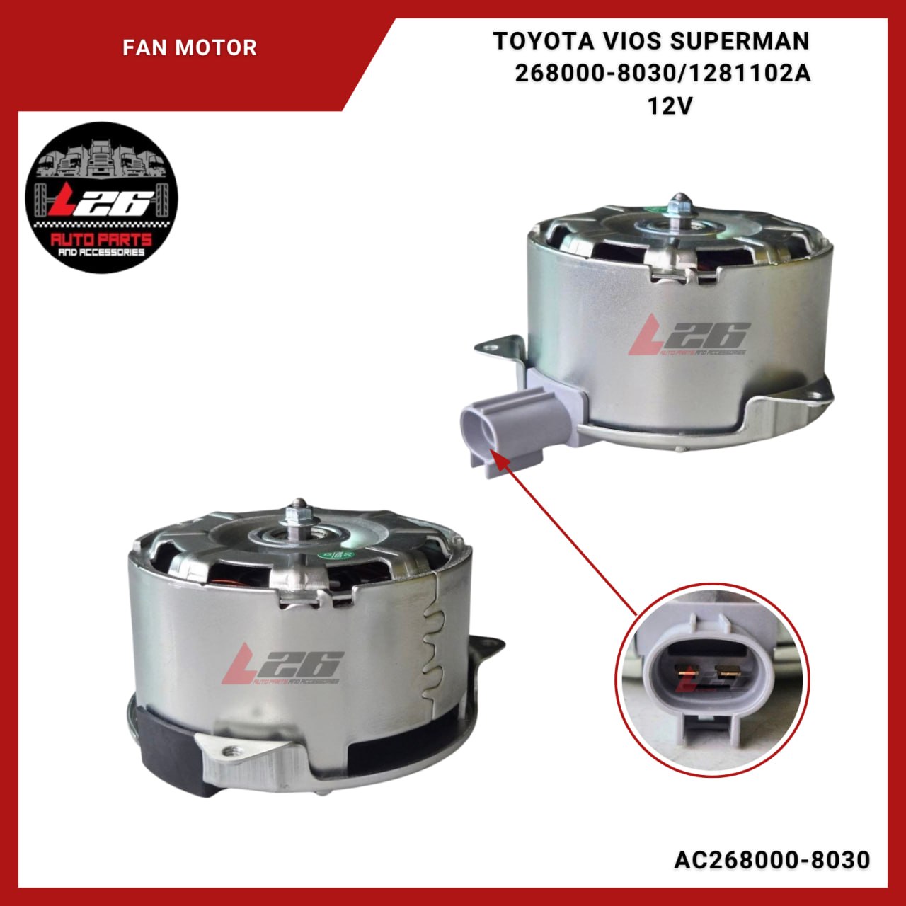 BESNORM Fan Motor Radiator / Condenser for Toyota Vios Superman Gen 3 ...