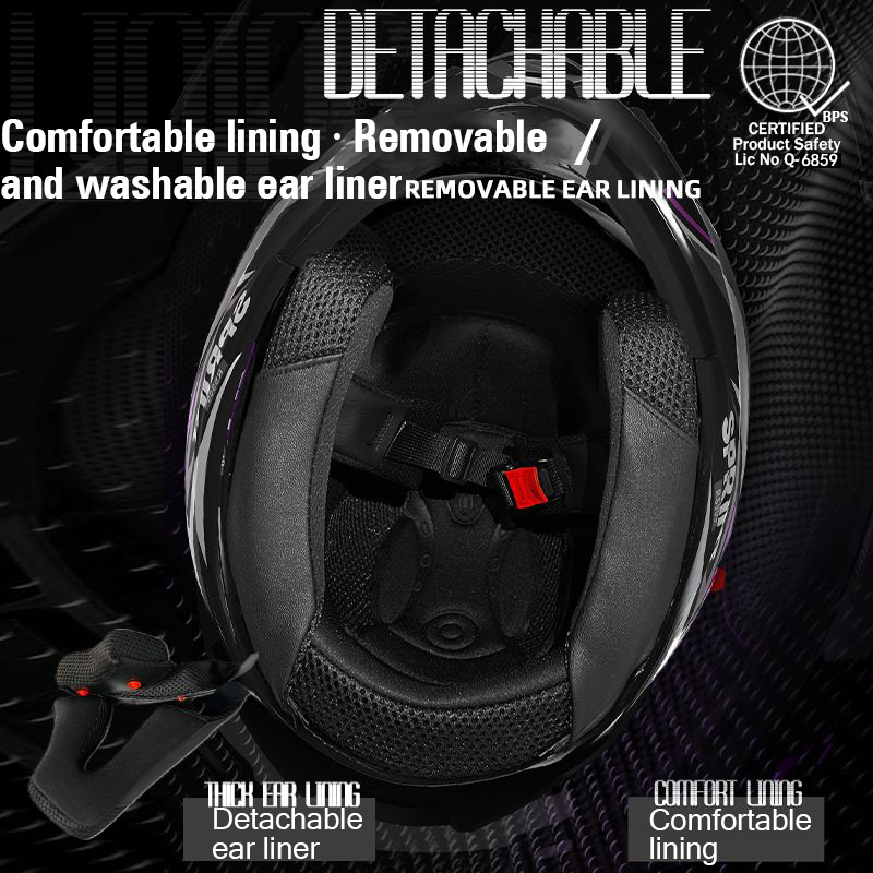 Motorcycle Helmet Modular Helmet Dual Lens Men's and Women's Helmet ...