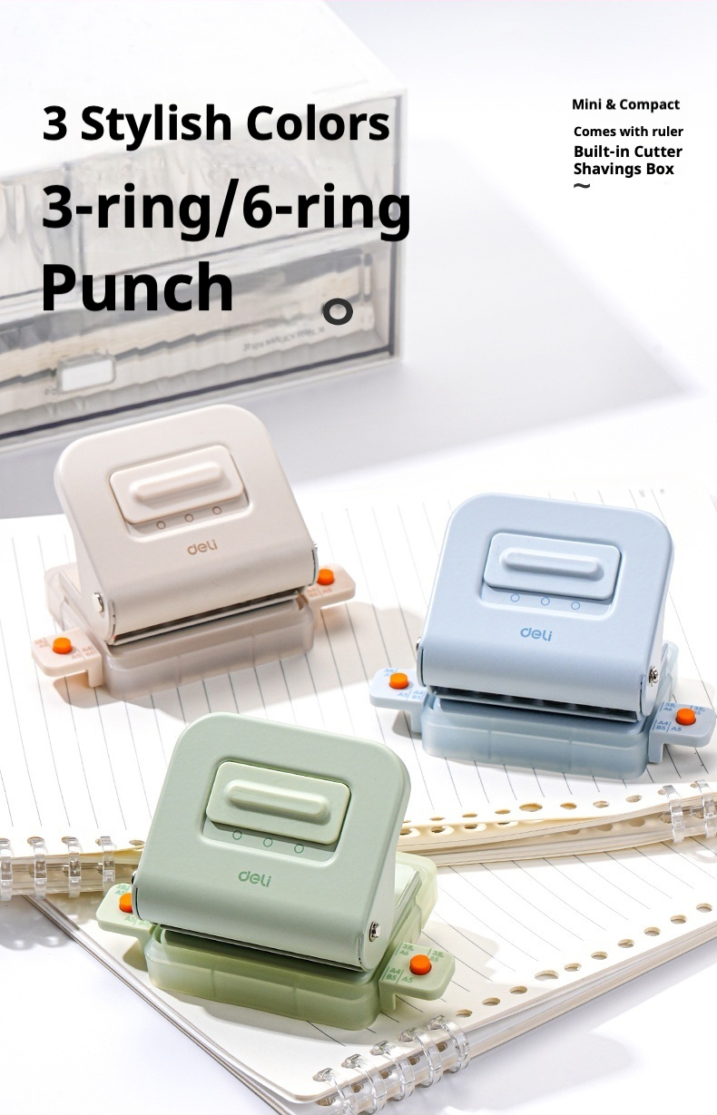 Deli Mini Puncher 5 Sheets TA857 | Shopee Philippines