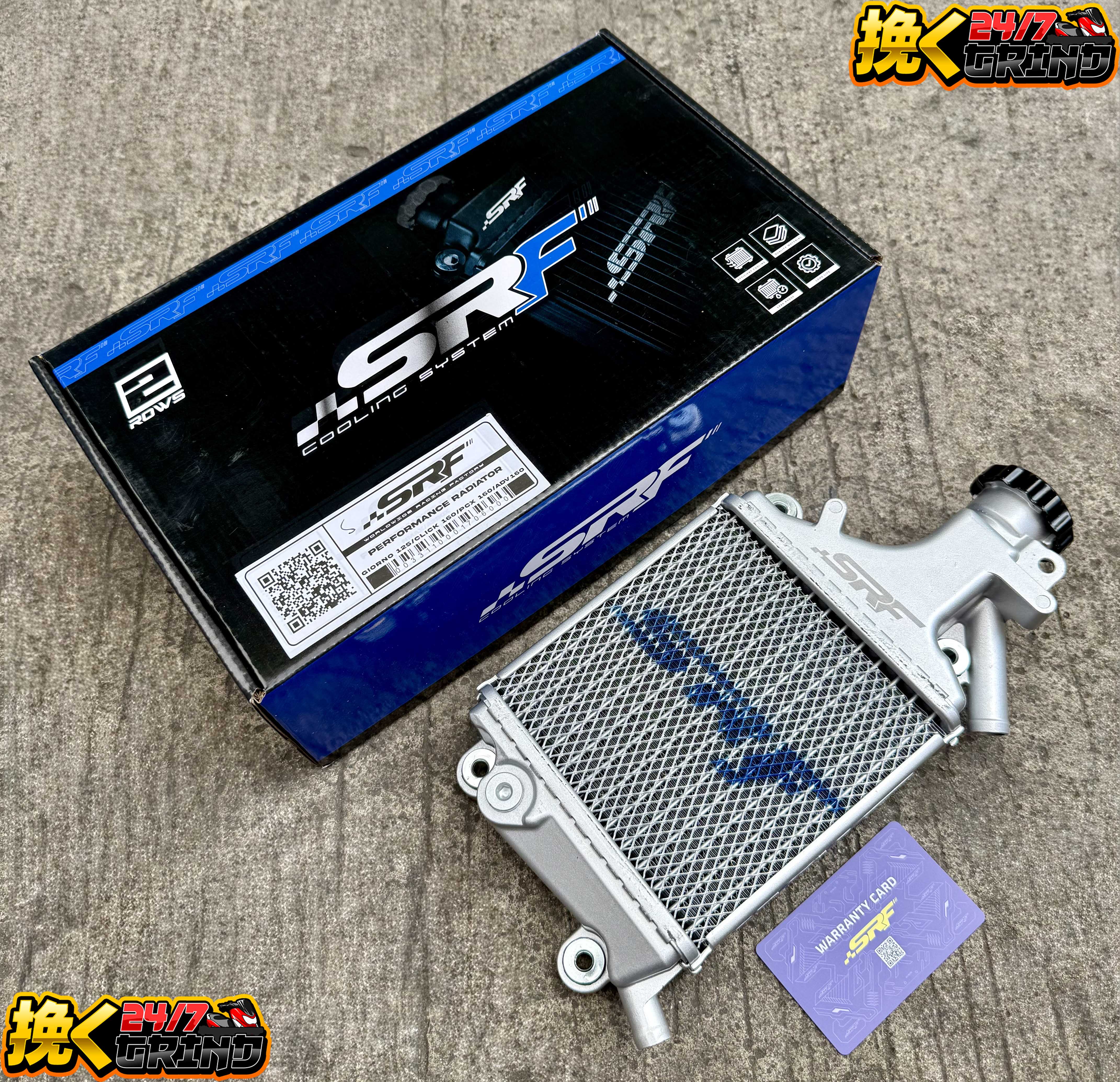 SRF Radiator 2rows For Pcx 160 / Giorno 125 / Click 160 / Adv 160 ...