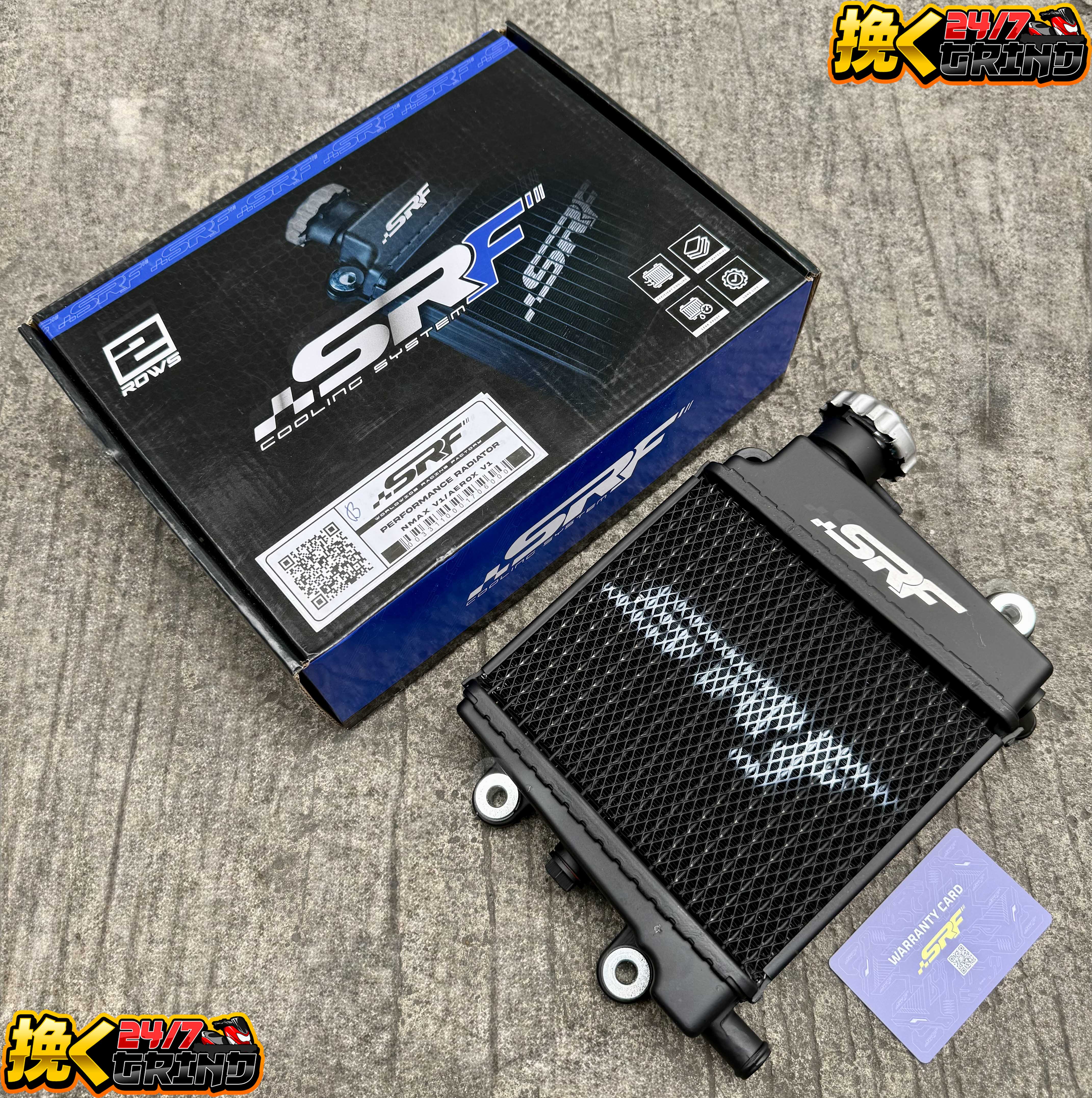 SRF Radiator 2rows For Nmaxv1v2/Aeroxv1v2/Click/Pcx160/Adv160/Giorno125 ...