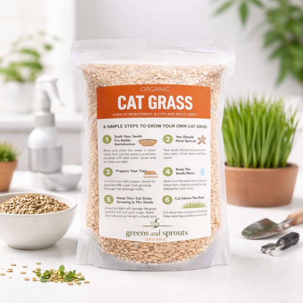 Organic Cat Grass Seeds | High Germination | Wheat Oat Barley ...