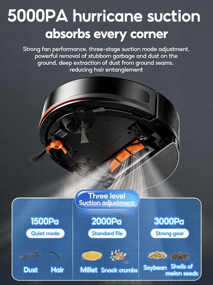 Tixx Robot Vacuum Cleaner 3.5L Auto Dust Collection Box Sweep/Mop ...