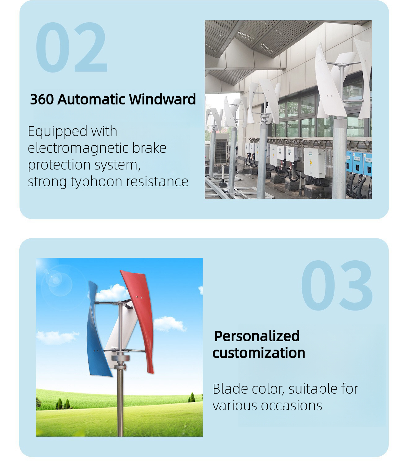 600W/1000W Wind Turbine 12V 24V 48V Mild Wind Start Magnetic Levitation ...