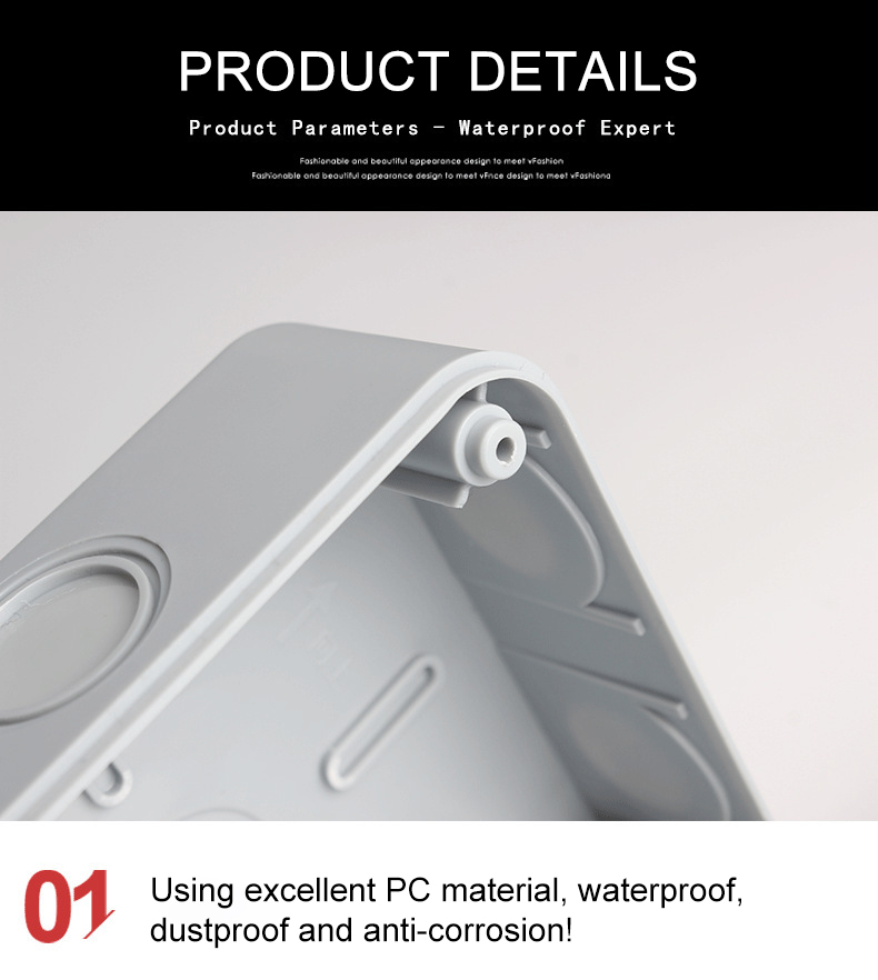 IP66 Waterproof Outdoor 5-Hole UK Wall Socket, Switched Outlet With USB ...