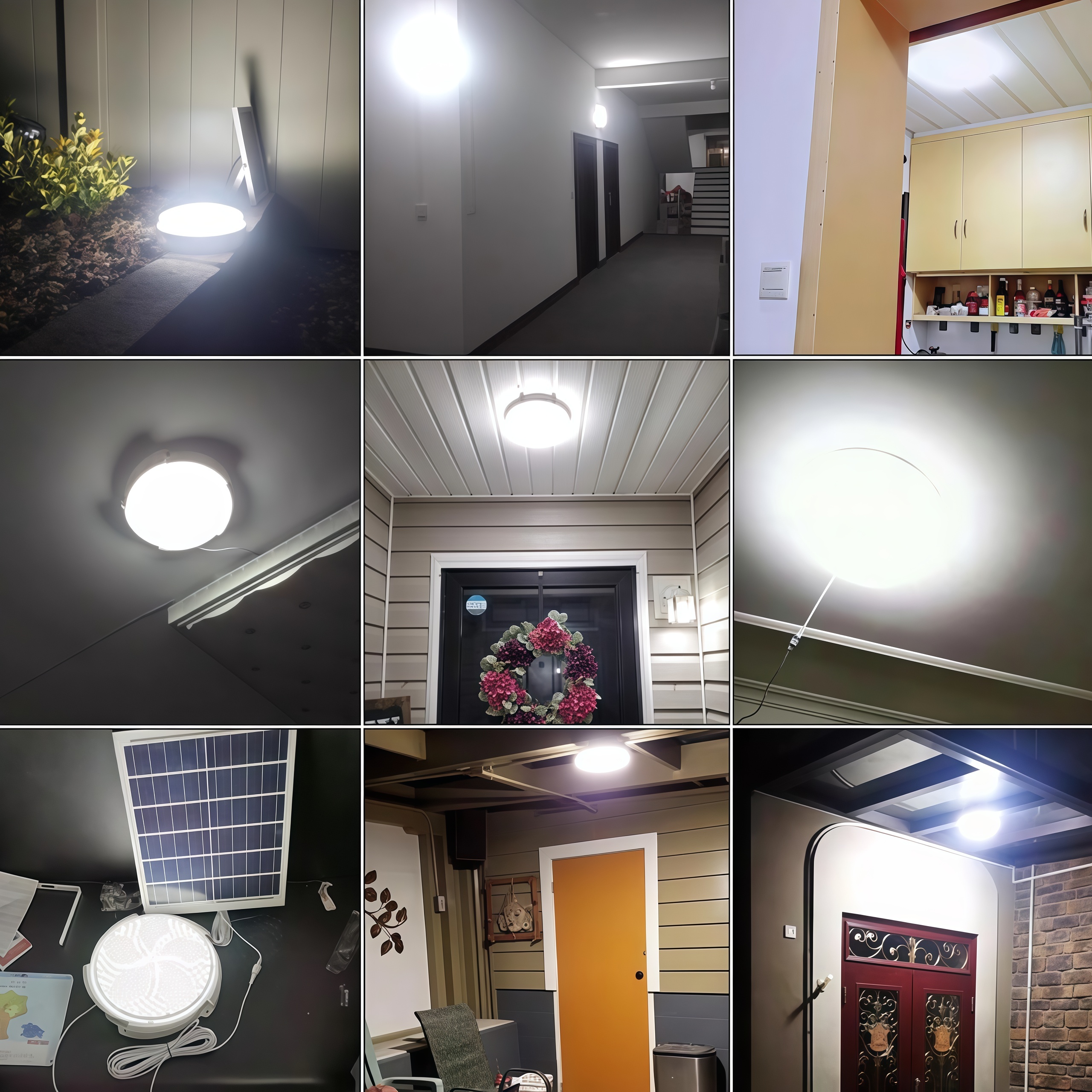 Solar Indoor Lights, BUY 1 TAKE 1 LED Ceiling Lights, Solar Lights ...