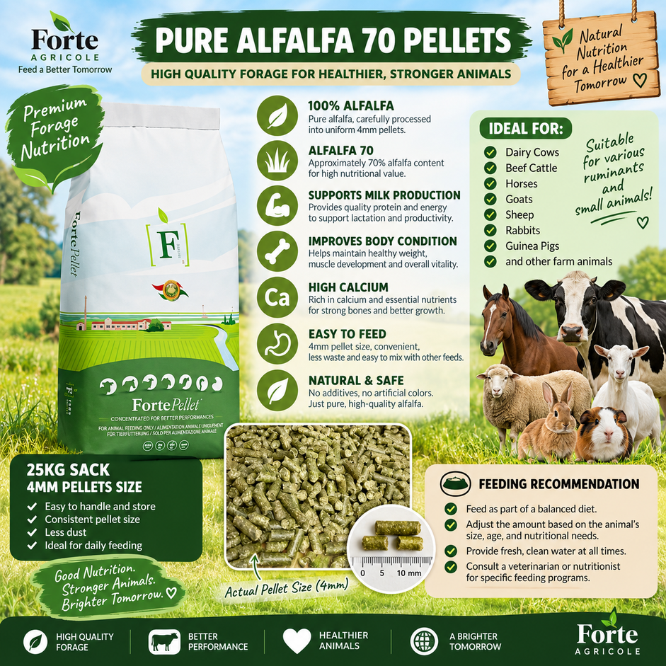 Pure Alfalfa 70 Pellet 25Kg - Cows, Goats , Rabbits etc | Shopee ...