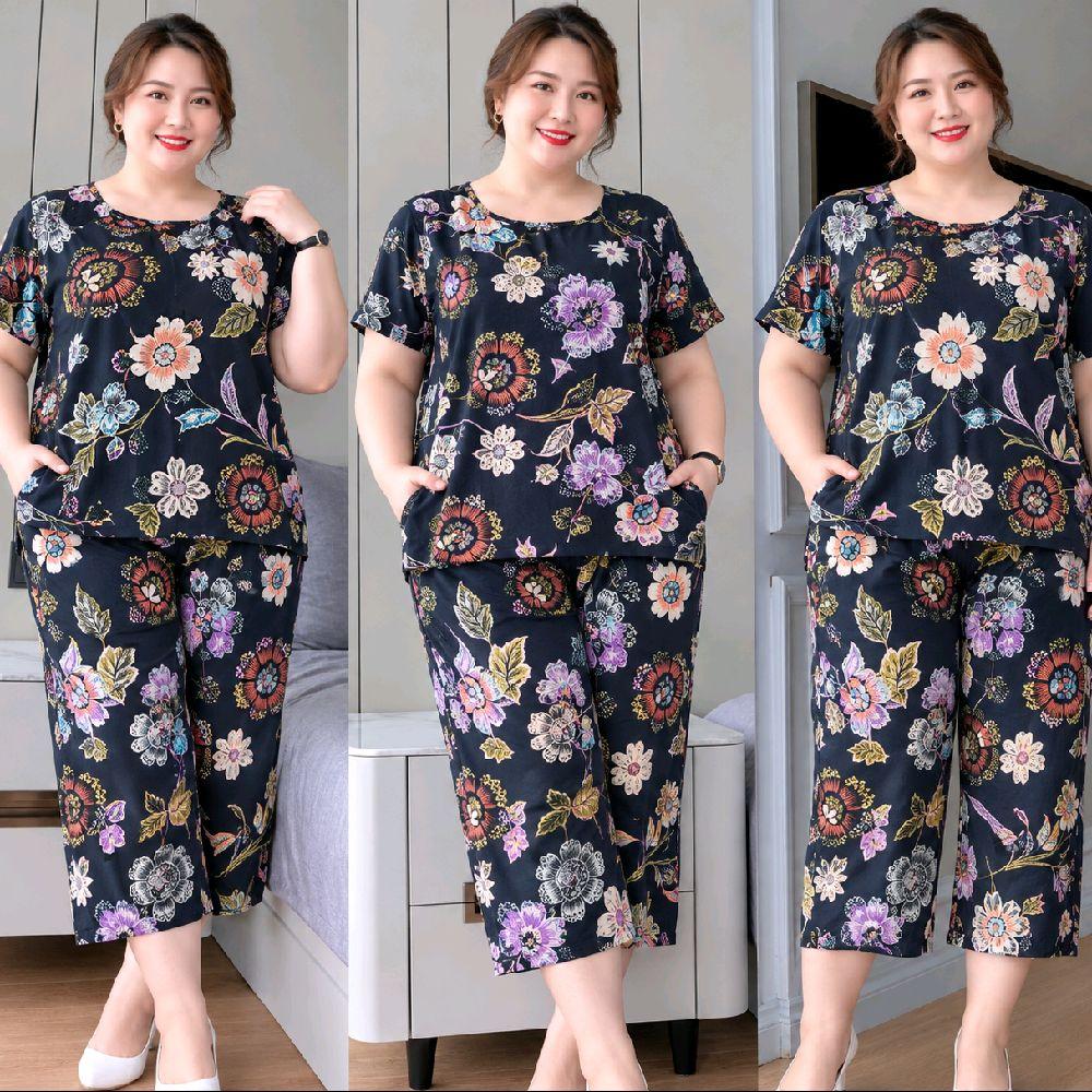 Plus Size Tokong Terno Set - Free Size XL-5XL - Korean Cotton Spandex ...