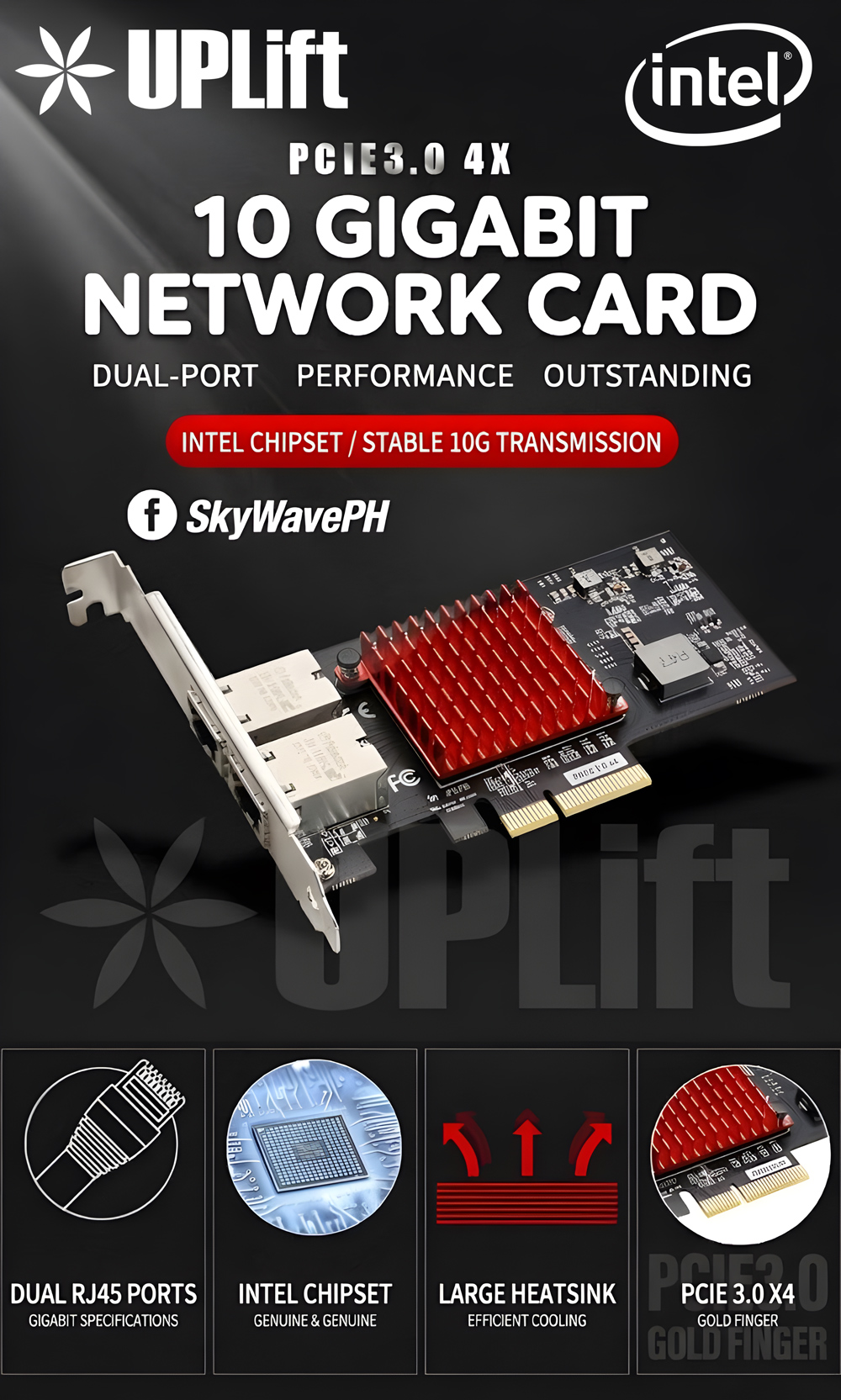 Genuine 10Gbe 10G Intel X550 Converged Server Network Adapter Dual RJ45 ...