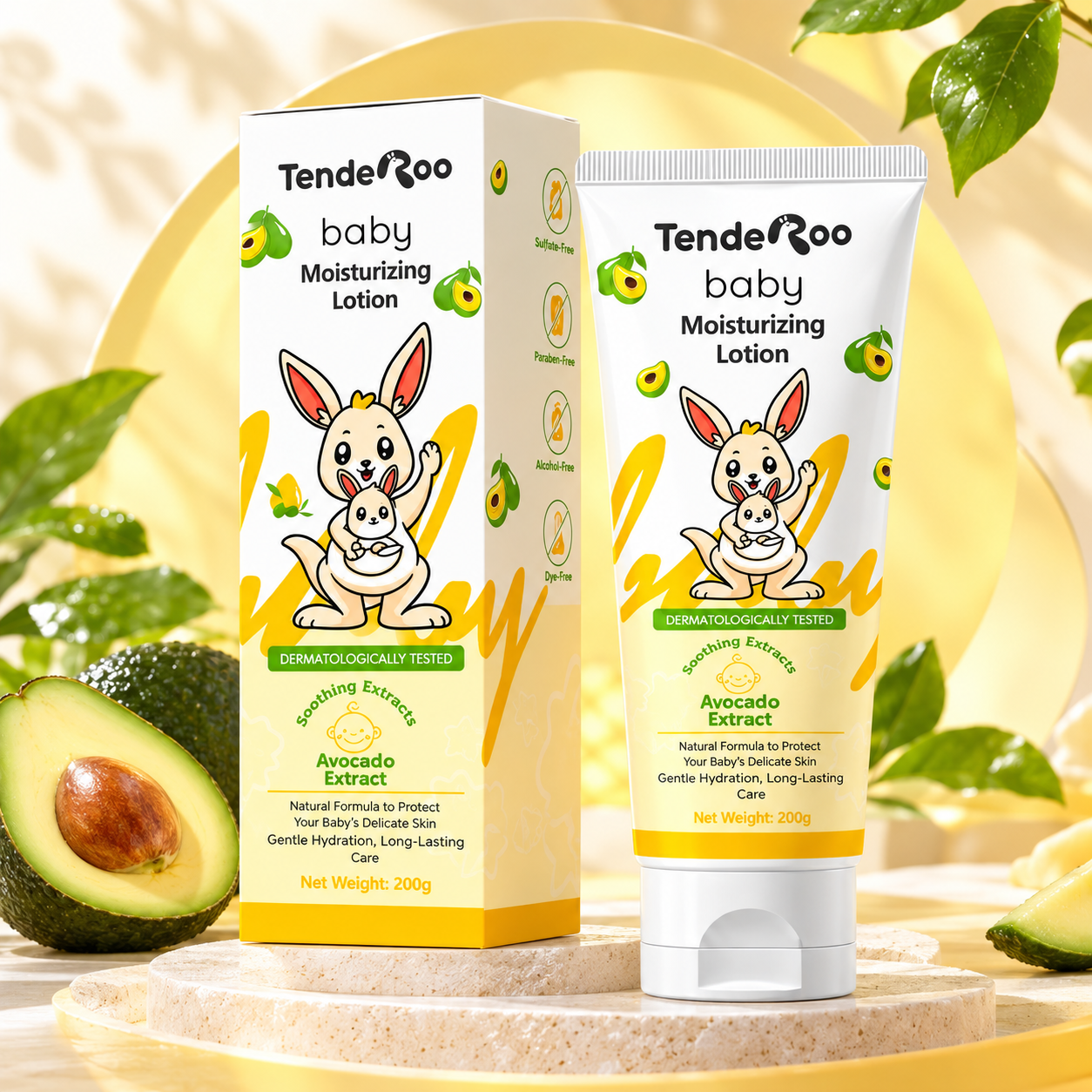 TendeRoo Baby Lotion 200g – May Avocado Extract para sa Malambot at ...
