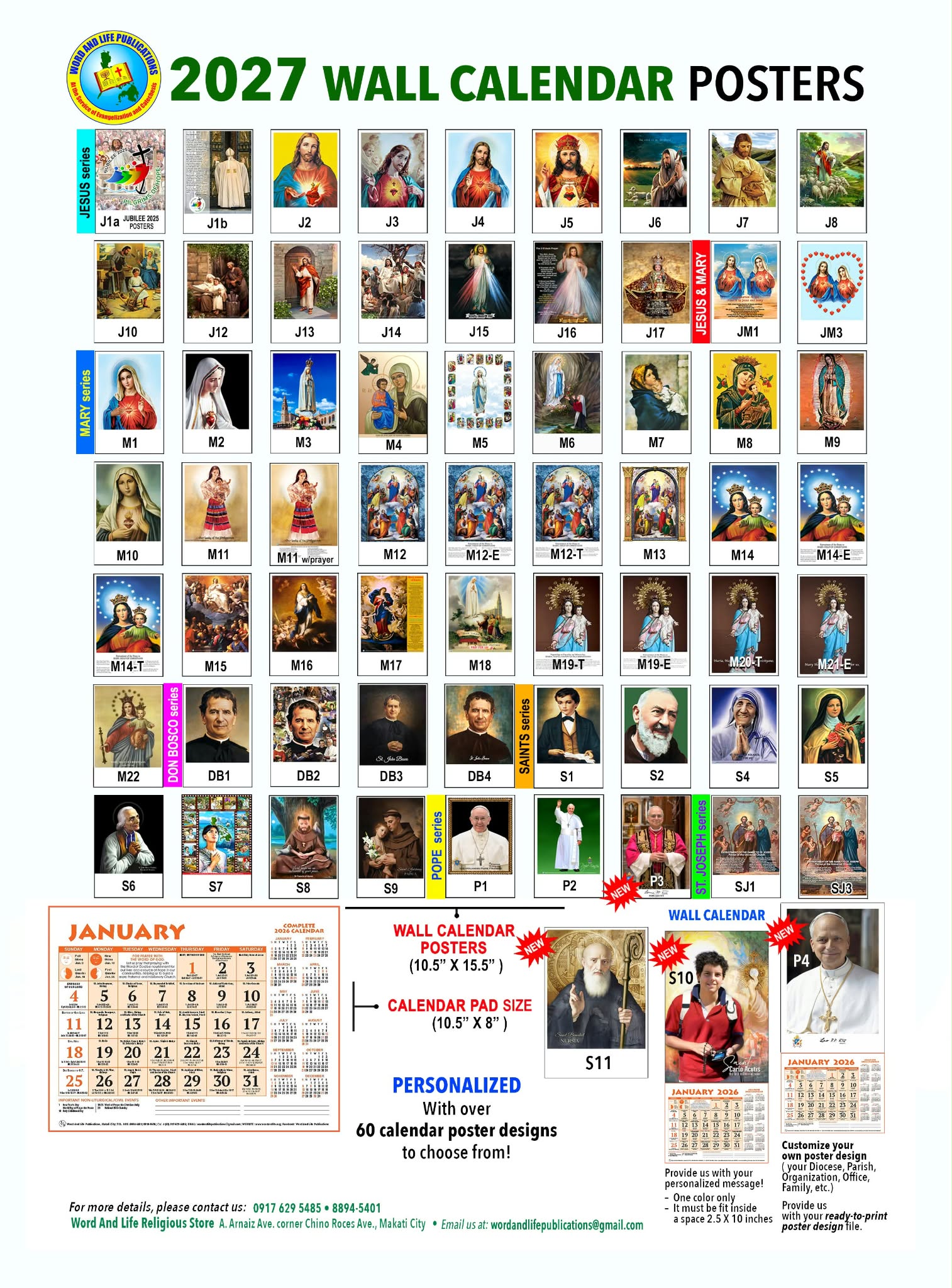 2027 Wall Calendar - Bundle of 10pcs | Shopee Philippines