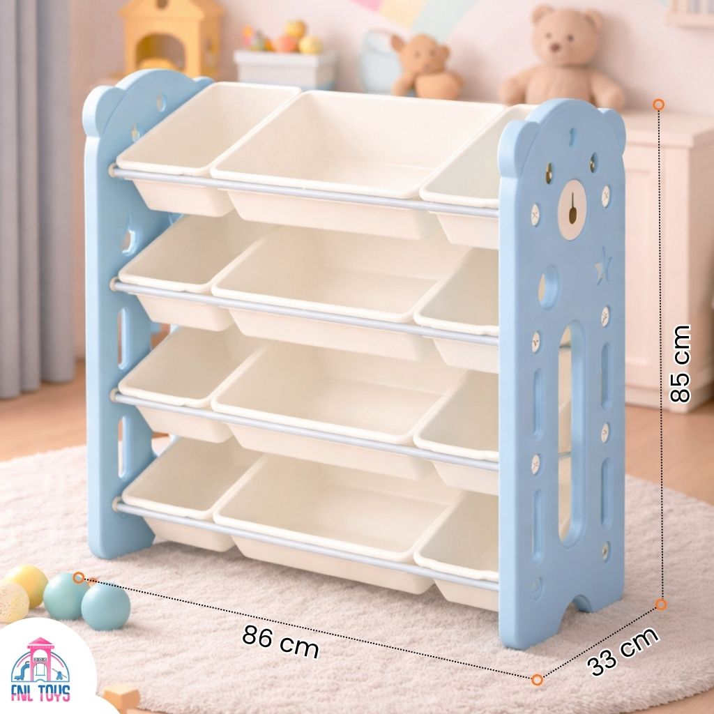 FNL TOYS 4 layer Toys storage rack for kids toy shelves toy organizer ...
