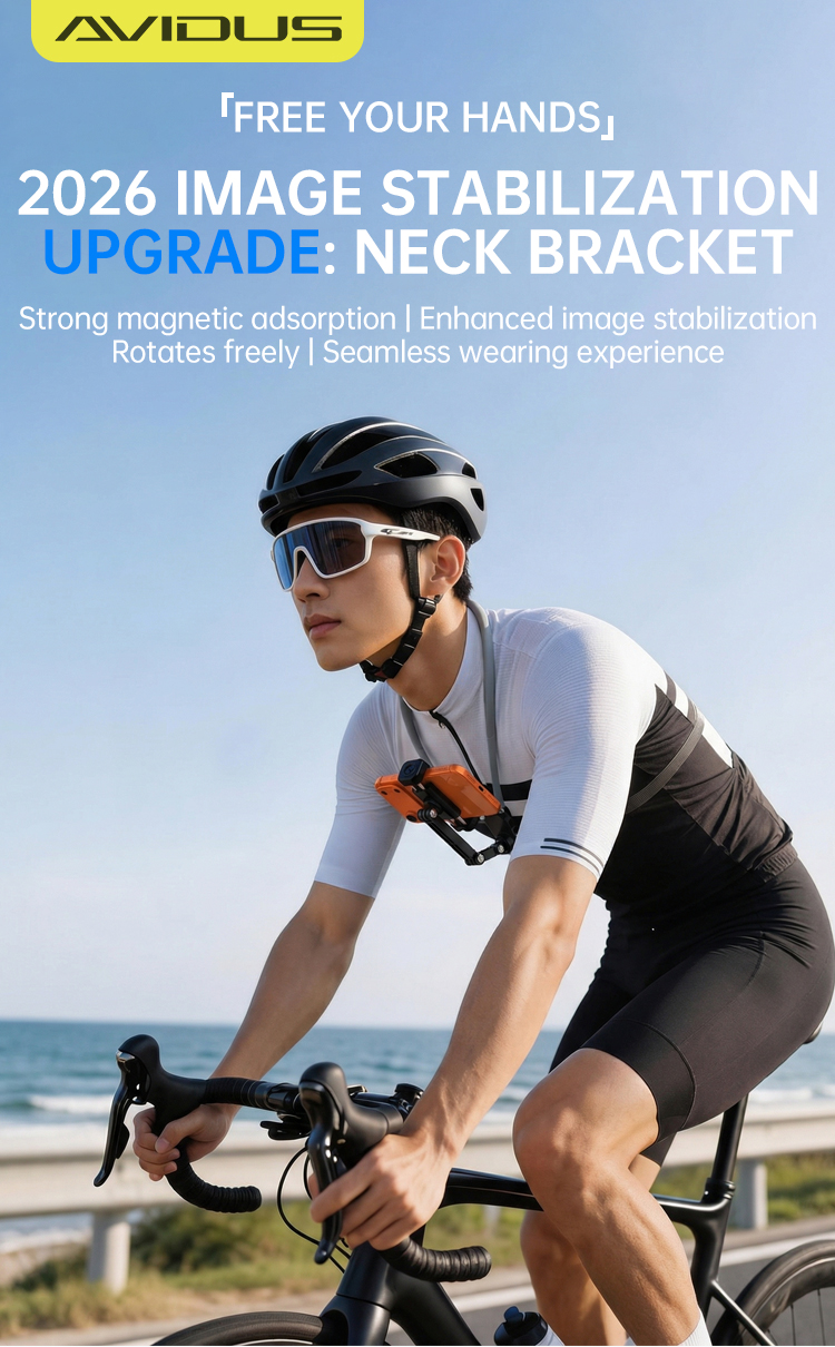 AVIDUS Hands Free Neck Phone Magnetic | Clip-On Flexible Can rotate 360 ...