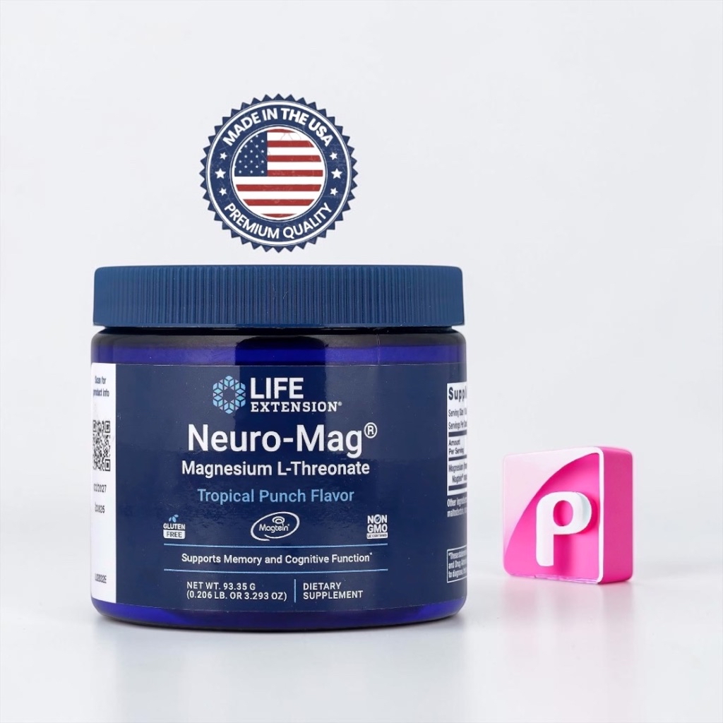 Life Extension Neuro-Mag Magnesium L-Threonate 90 Vegetable Capsules ...