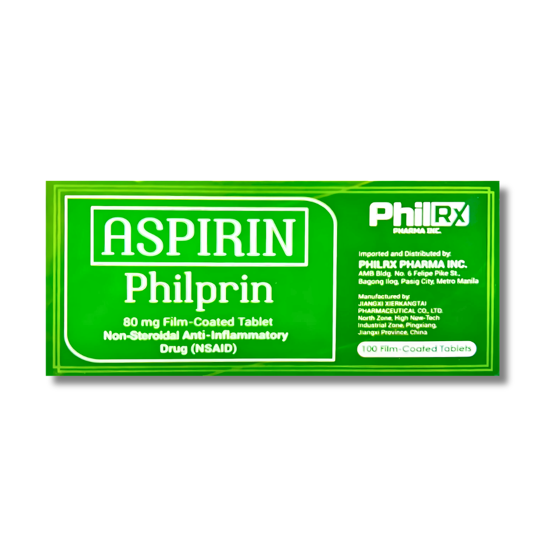 RX: Aspirin Tablet 80mg - 1 Box (Scheeprin, Philprin) | Shopee Philippines