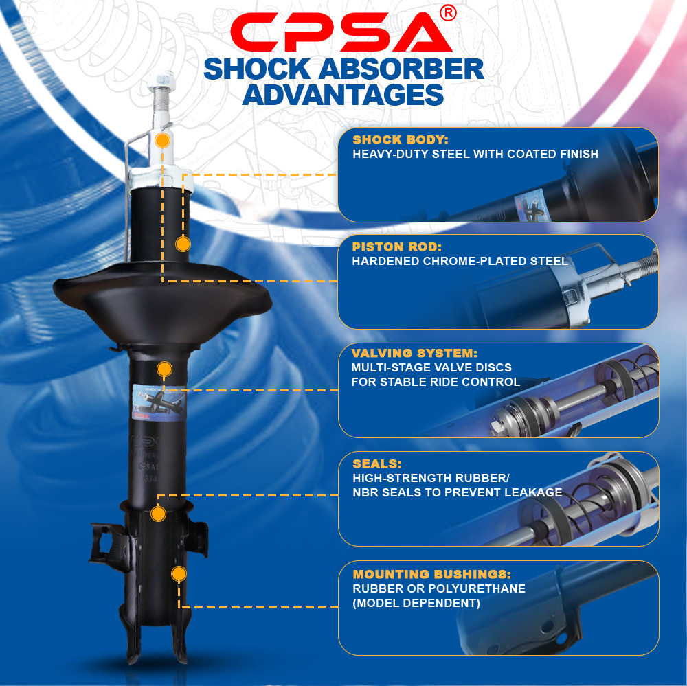 KIA PICANTO 2004 - 2010 SHOCK ABSORBER FRONT REAR GAS TYPE 332500 ...