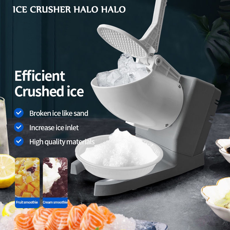 Heavy Duty Electric Ice Crusher Double Blades Ice Shaving Machine High ...