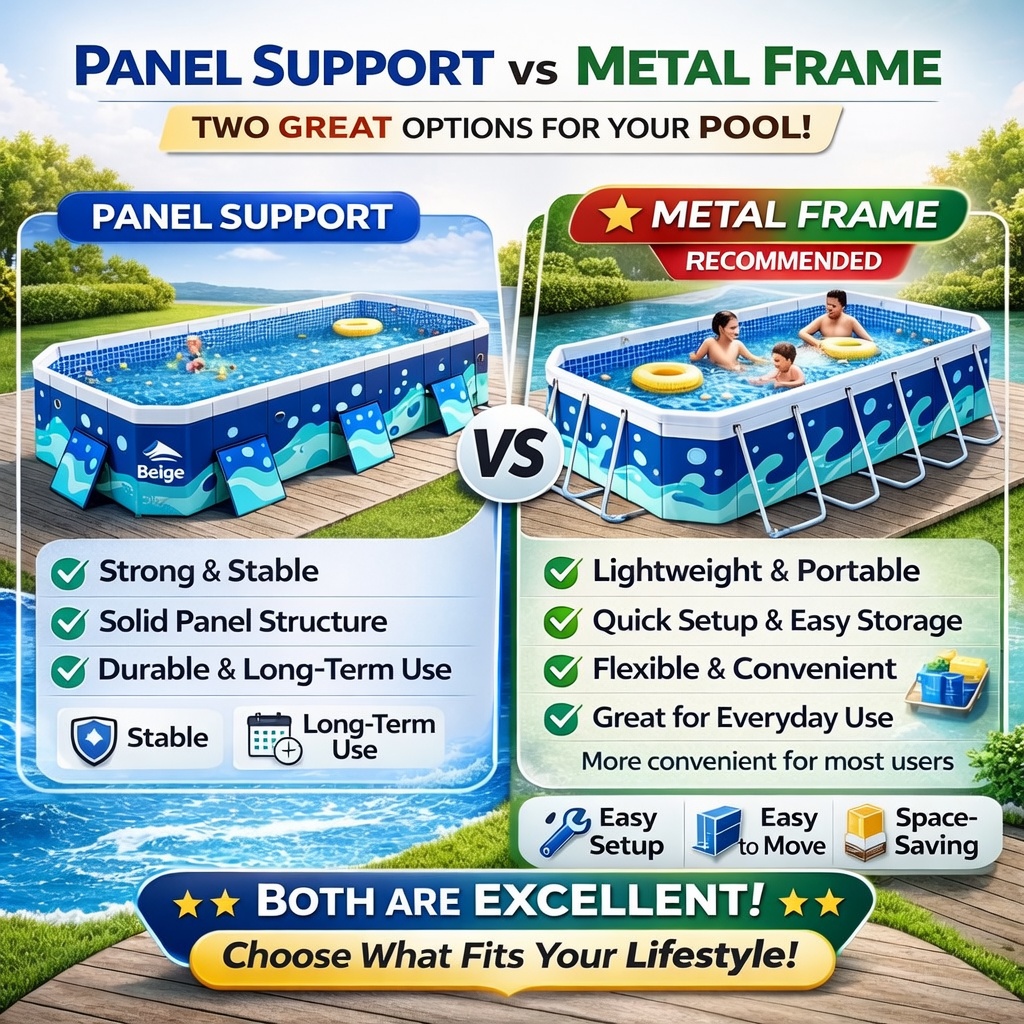 Foldable Swimming Pool For Kids Air Pump 10FT Famirly Swimming Pool Big ...