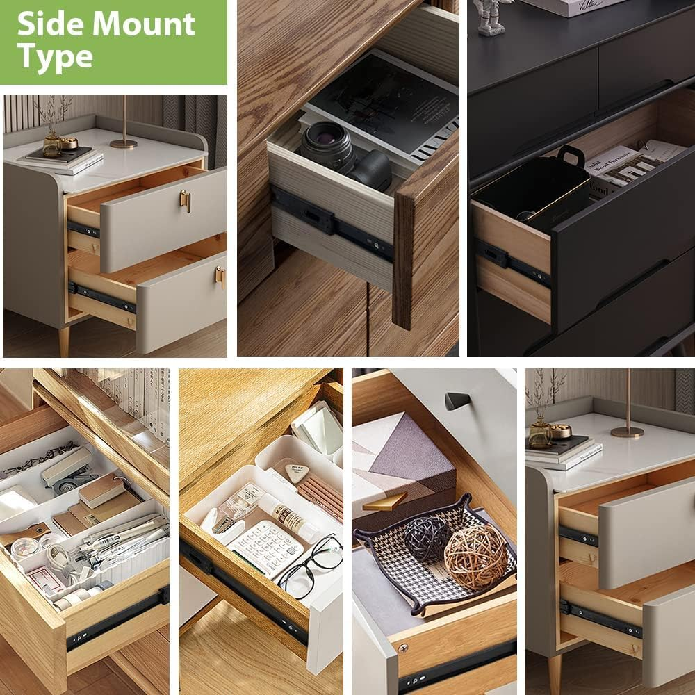 Heavy Duty Drawer Guide Soft Close hydraulic drawer sliders set ...