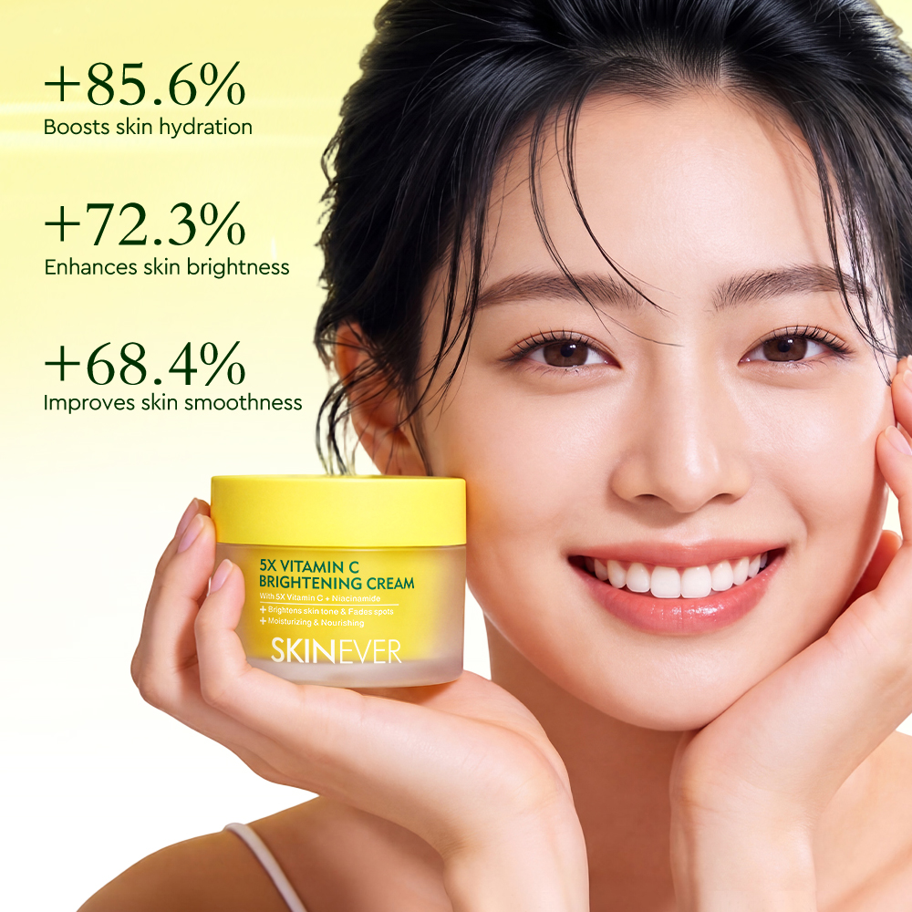 SKINEVER Vitamin C Set Whitening Facial Cleanser Moisturizing Toner ...
