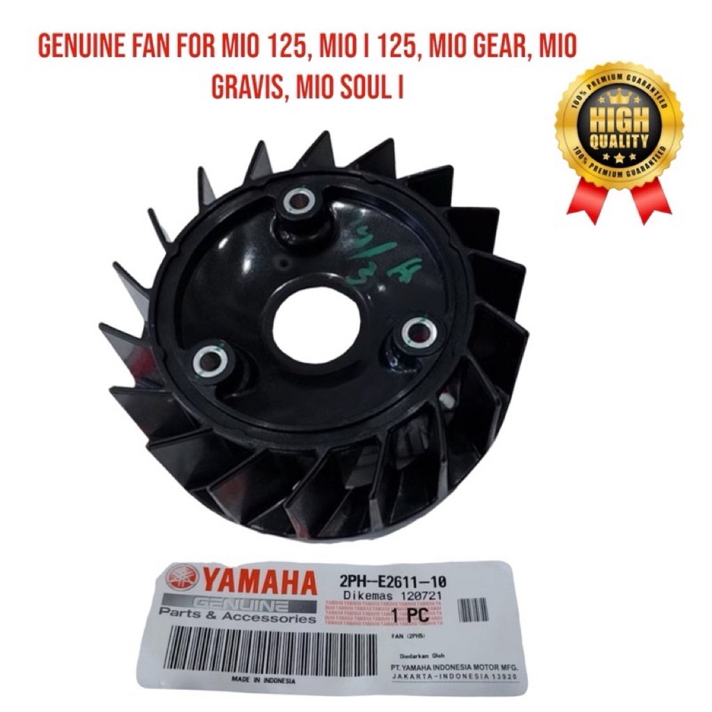 ORIGINAL FAN AND FAN COVER FOR MIO 125, MIO I 125, MIO SOUL I, MIO M3 ...