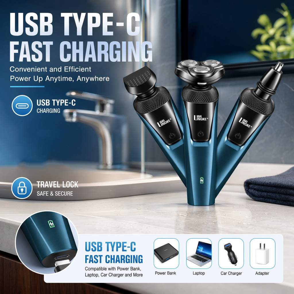SYCAT Shaver for Men Single/3in1 Razor For Men Electric Shaver ...