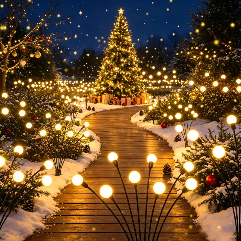 6/8/10LED Solar Powered Firefly Lights Outdoor Waterproof LED Lawn ...