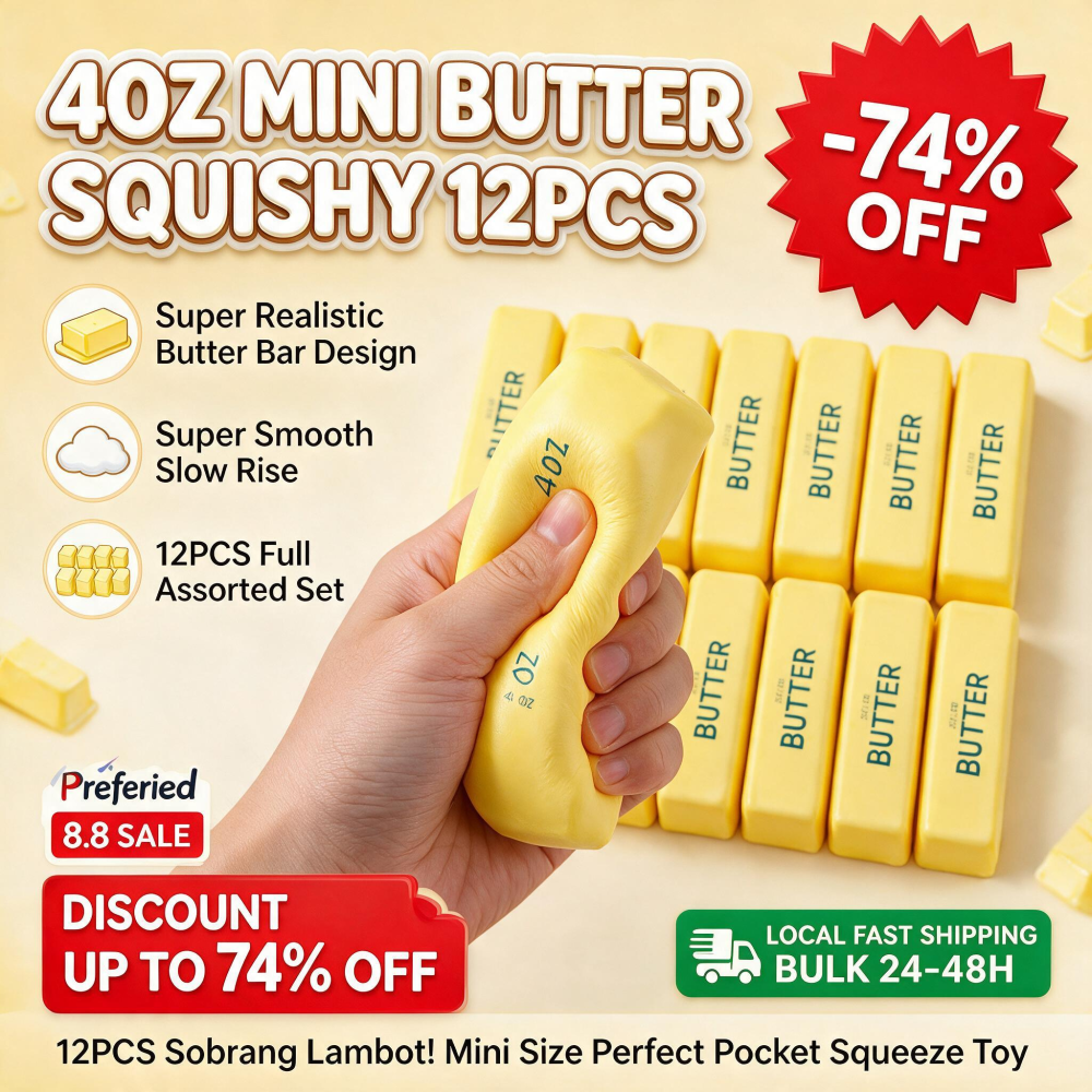 12Pcs Realistic Fake Butter Bakery Squishy Set Funny Prank Food Toy ...