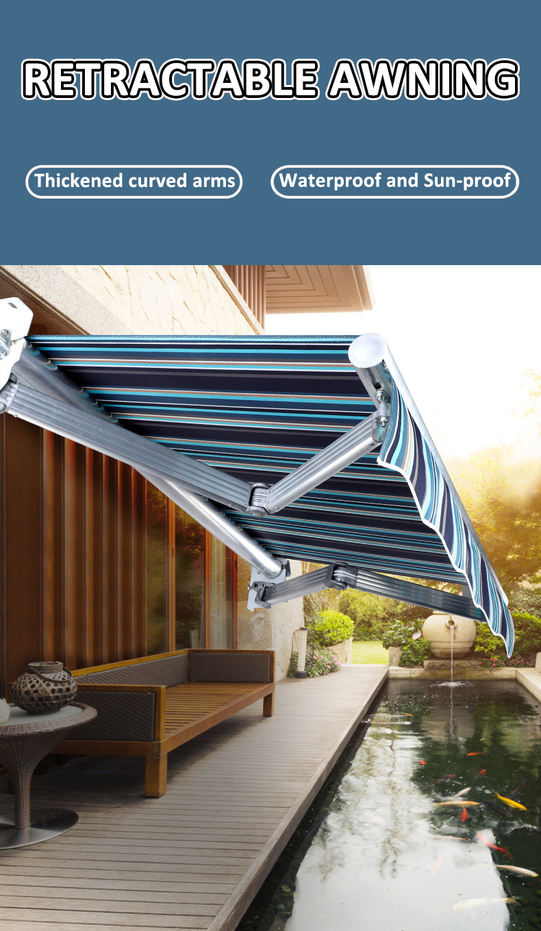Foldable Awning Canopy Retractable Sunproof Rainproof Outdoor Window ...