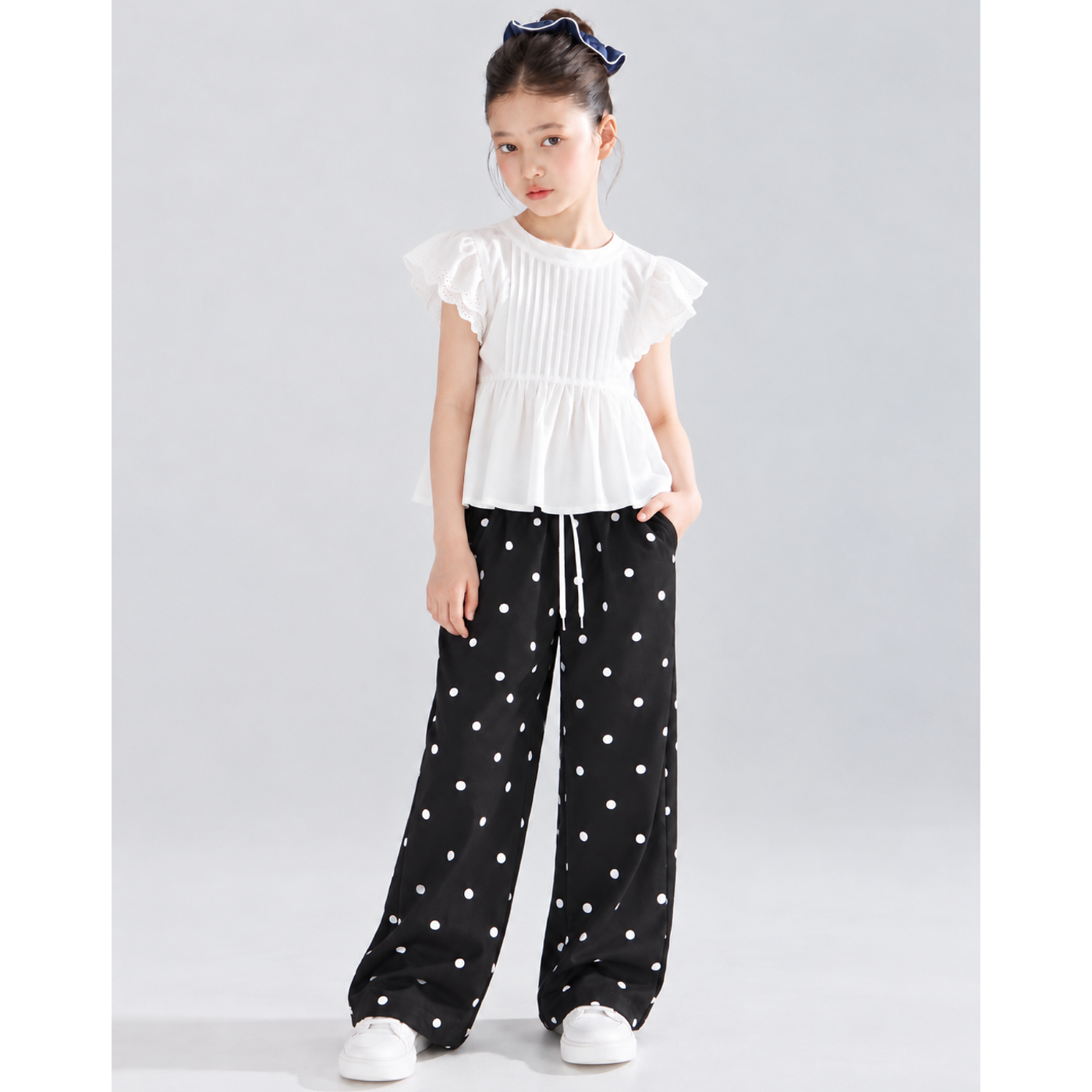 【BUY 1 TAKE 1】 6-11 Years Kids Polka Dot Pants | Double Pocket Loose ...