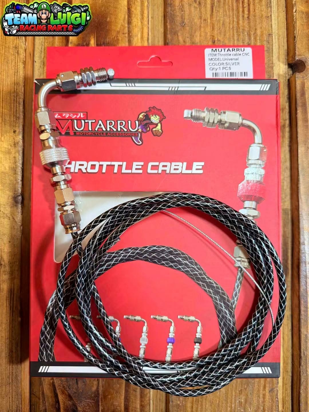 MUTARRU CNC FITTINGS THROTTLE CABLE NMAX / AEROX / RAIDER / CLICK / MIO ...