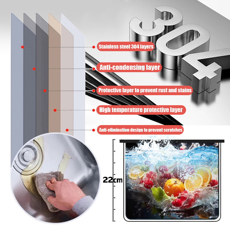 【Fast delivery】stainless steel kitchen sink/lababo 75*40cm with faucet ...