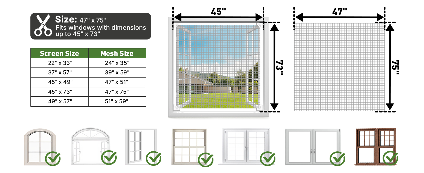 Magnetic Mosquito Window Screen Net DIY | Easy Install Curtain Mesh Net ...