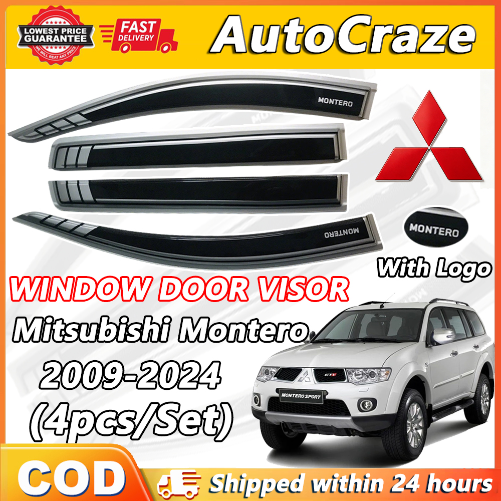 Window Rain Visor For Mitsubishi Montero 2009-2026 INJECTION / OEM TYPE ...