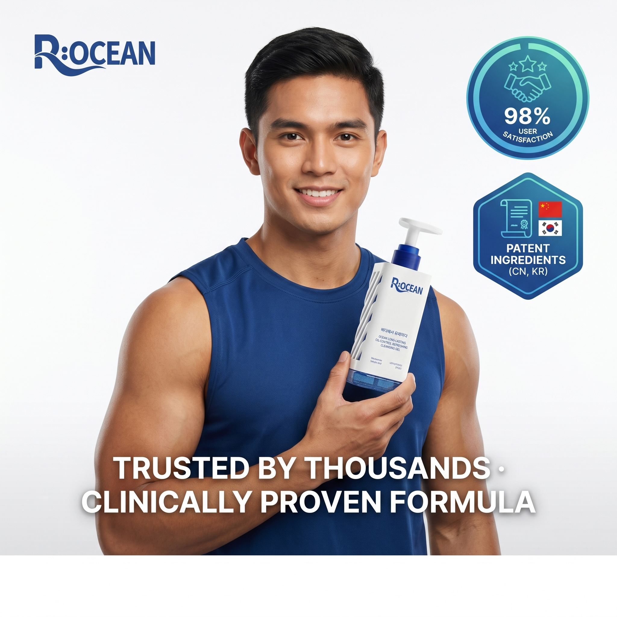 Rocean Oil Control Cleanser 150ml - Deep Pore Clean, Shrinks Pores ...