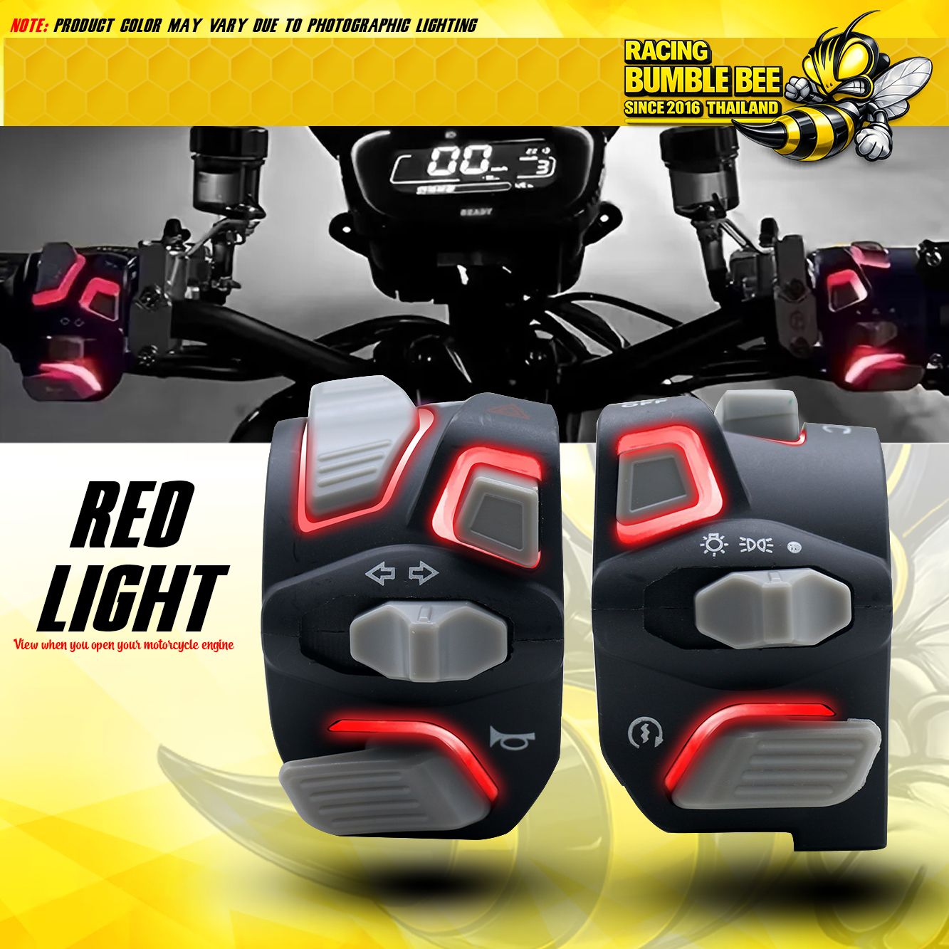 Handle Switch NMAX/click/raider Version 1 with Light set left and right ...