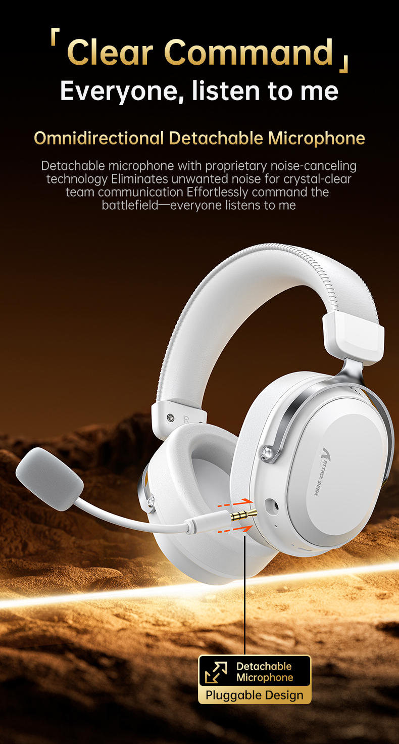Attack Shark L30 PRO Wireless Gaming Headset Long Battery Life ...