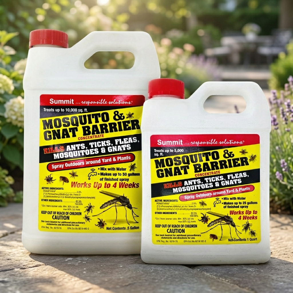 Summit Mosquito GNAT Barrier Concentrate - Also Kills Ants, Ticks ...