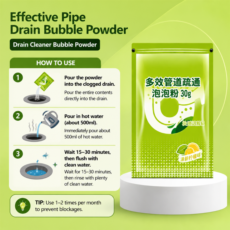 [BUY 1 GET 1] Professional Drain Cleaner Powder – Dissolves Waste ...