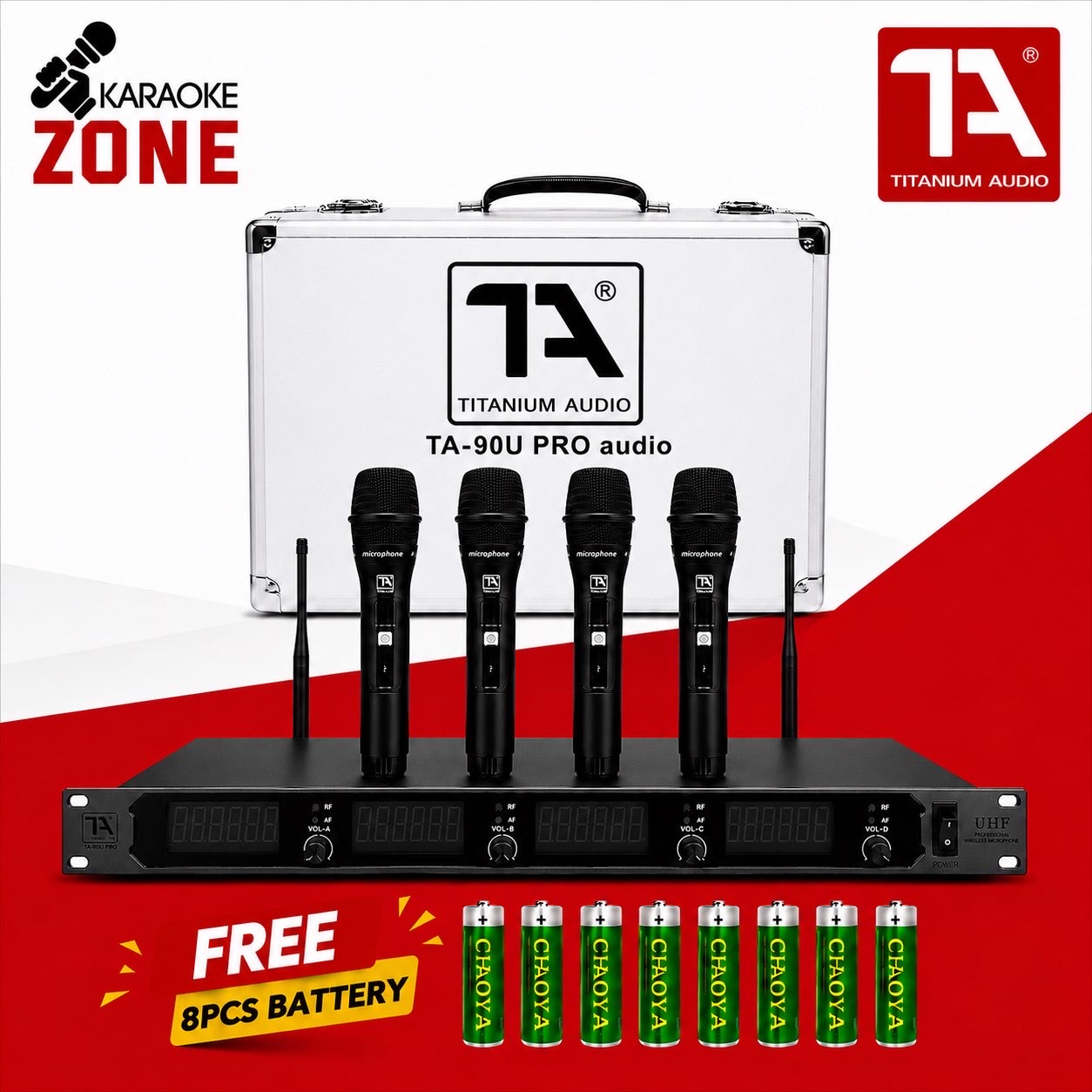 Titanium Audio TA 90U / 4 Pieces Professional Wireless Microphone ...