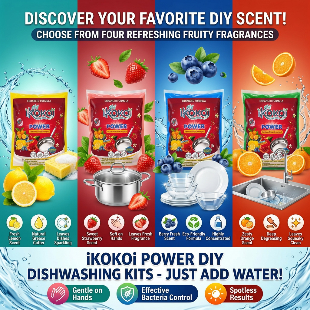 IKOKOI 18L Diy Dishwashing Liquid Easy Mix Formula Heavy Duty Grease ...