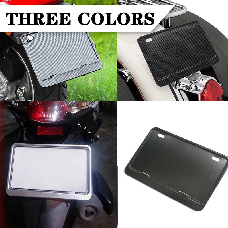 XAUTO Aluminium Alloy Plate Cover For Motorcycle LTO Plate Carbon ...