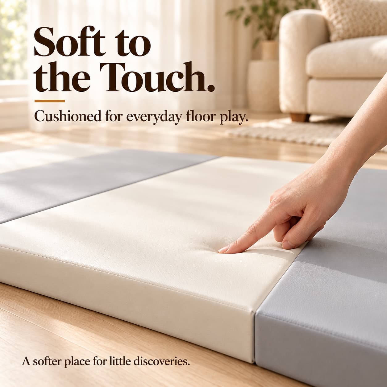 【PlayPark】Foldable Baby Play Mat 4cm Thick Waterproof Crawling Mat ...