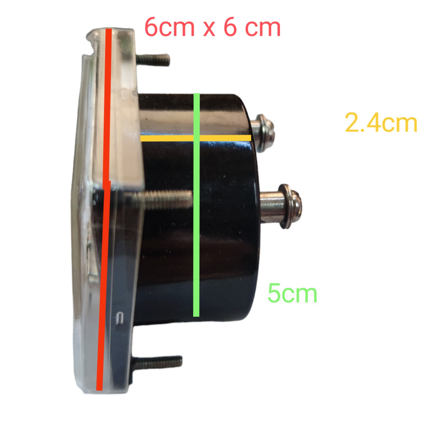 Brother 20A DC Panel Meter 60mmx60mm Analog Panel Meter YH-60P20ADC ...