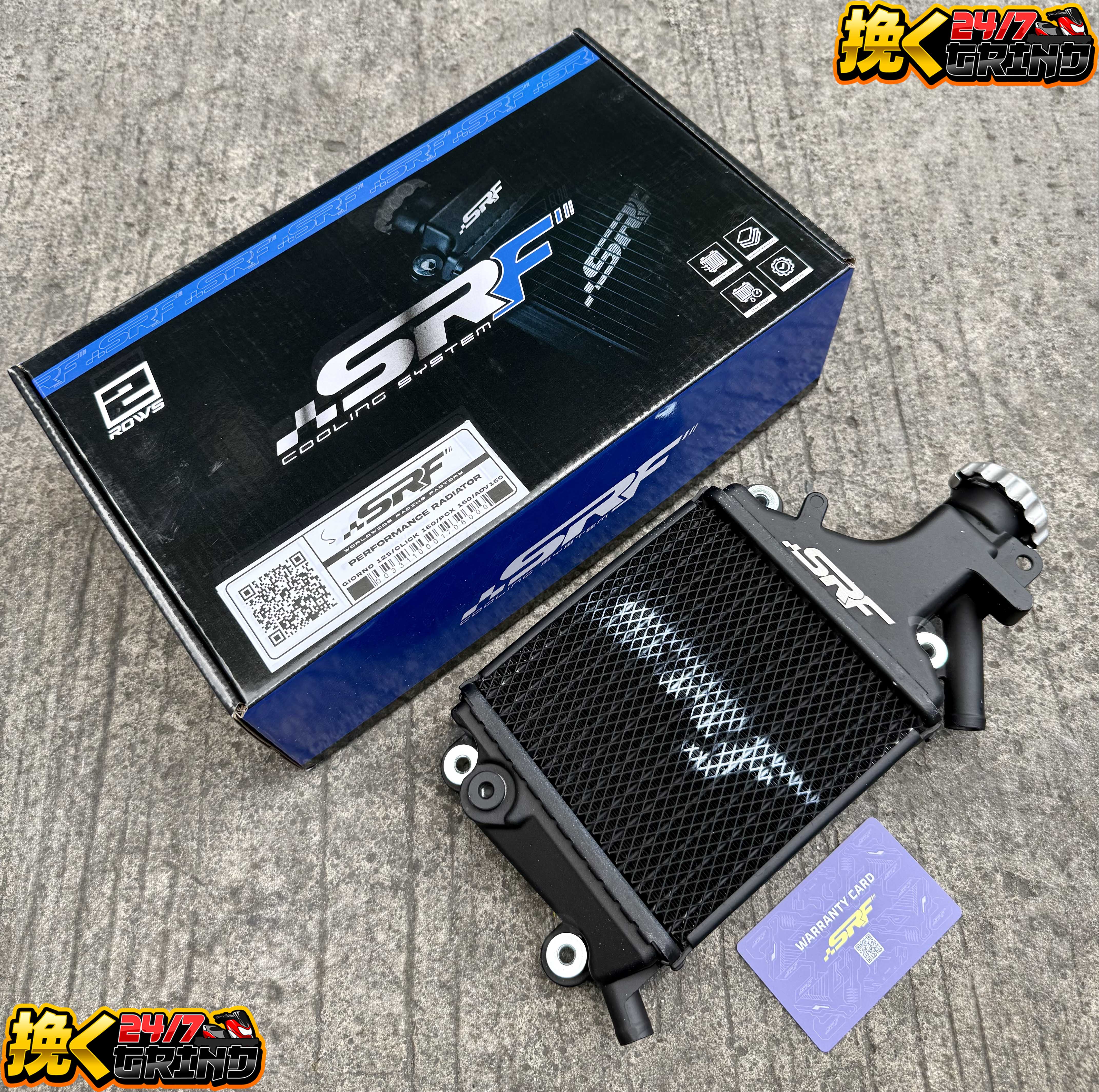 SRF Radiator 2rows For Pcx 160 / Giorno 125 / Click 160 / Adv 160 ...