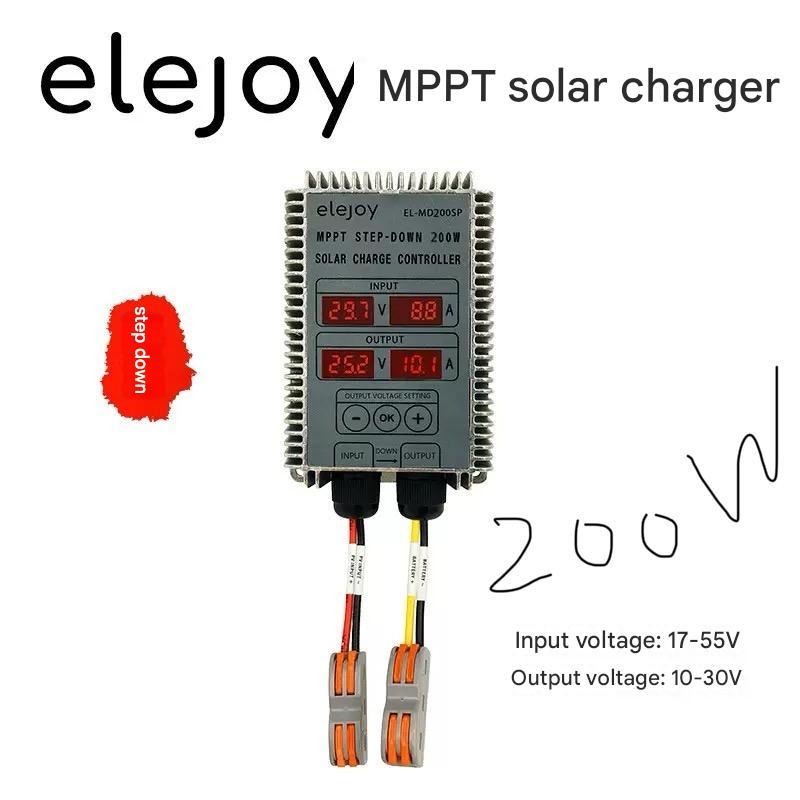 ELEJOY 200W 400W MPPT Solar Charge Controller SCC Step-down Real-time ...