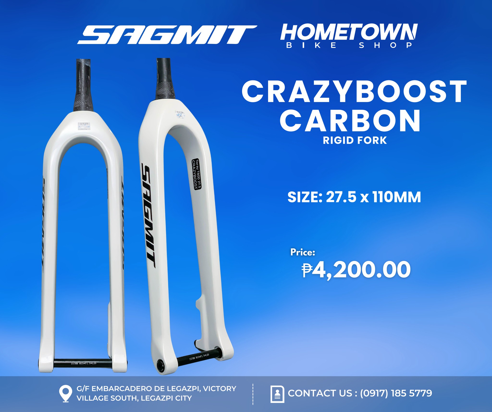 Sagmit Crazy Boost 27.5 | 29 Toray T800 Tapered Tru axle 110mm Carbon ...