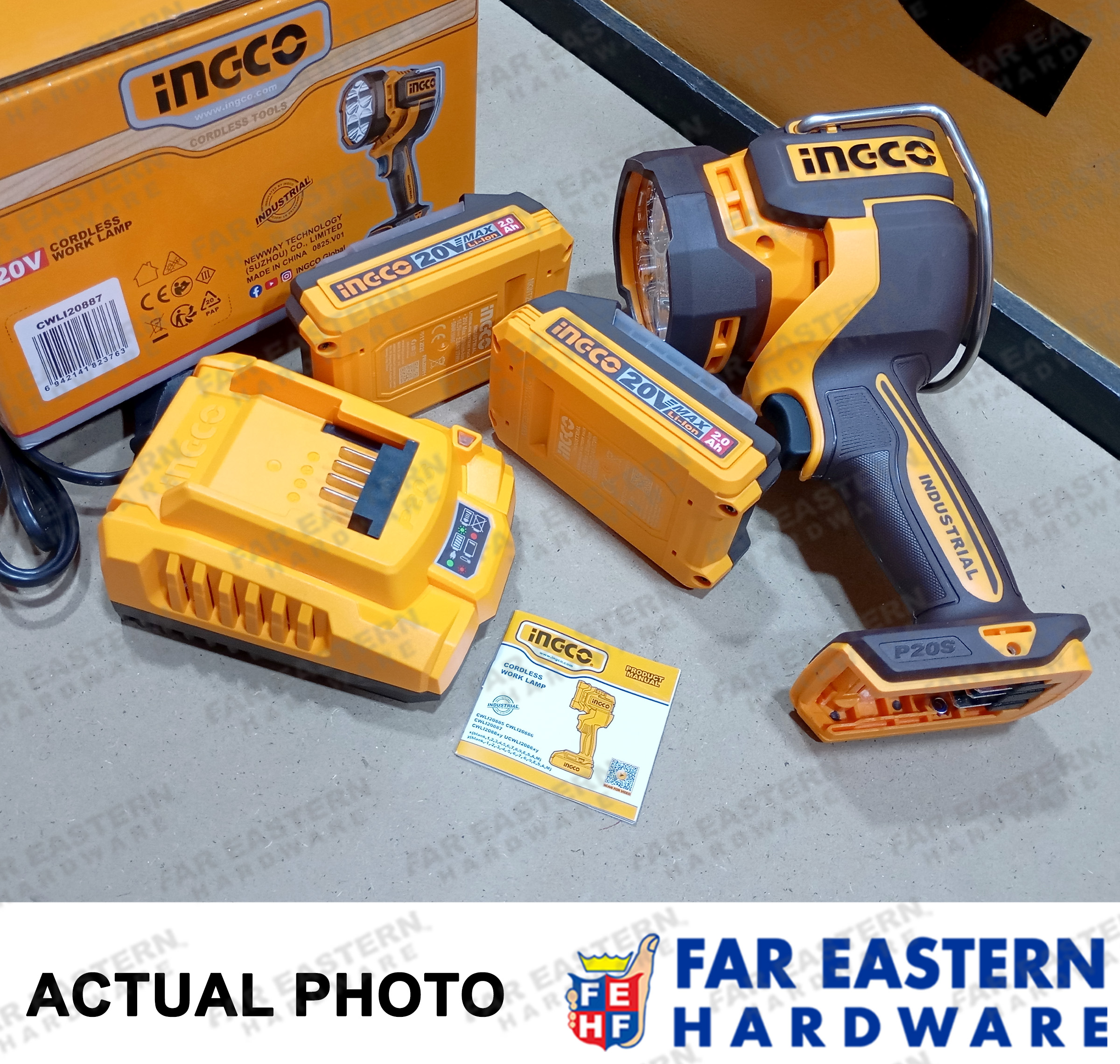 INGCO Cordless Work LED Light Lamp 20V CWLI2088 | CWLI20881 | CWLI20887 ...