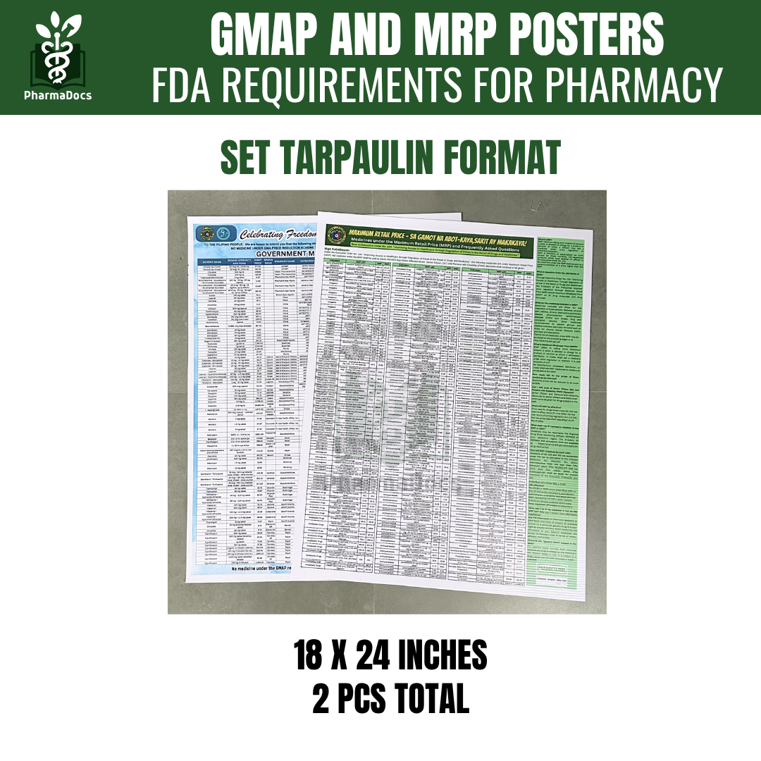 GMAP & MDRP SET UPDATED 2026 - FDA REQUIREMENT FOR PHARMACY | Shopee ...