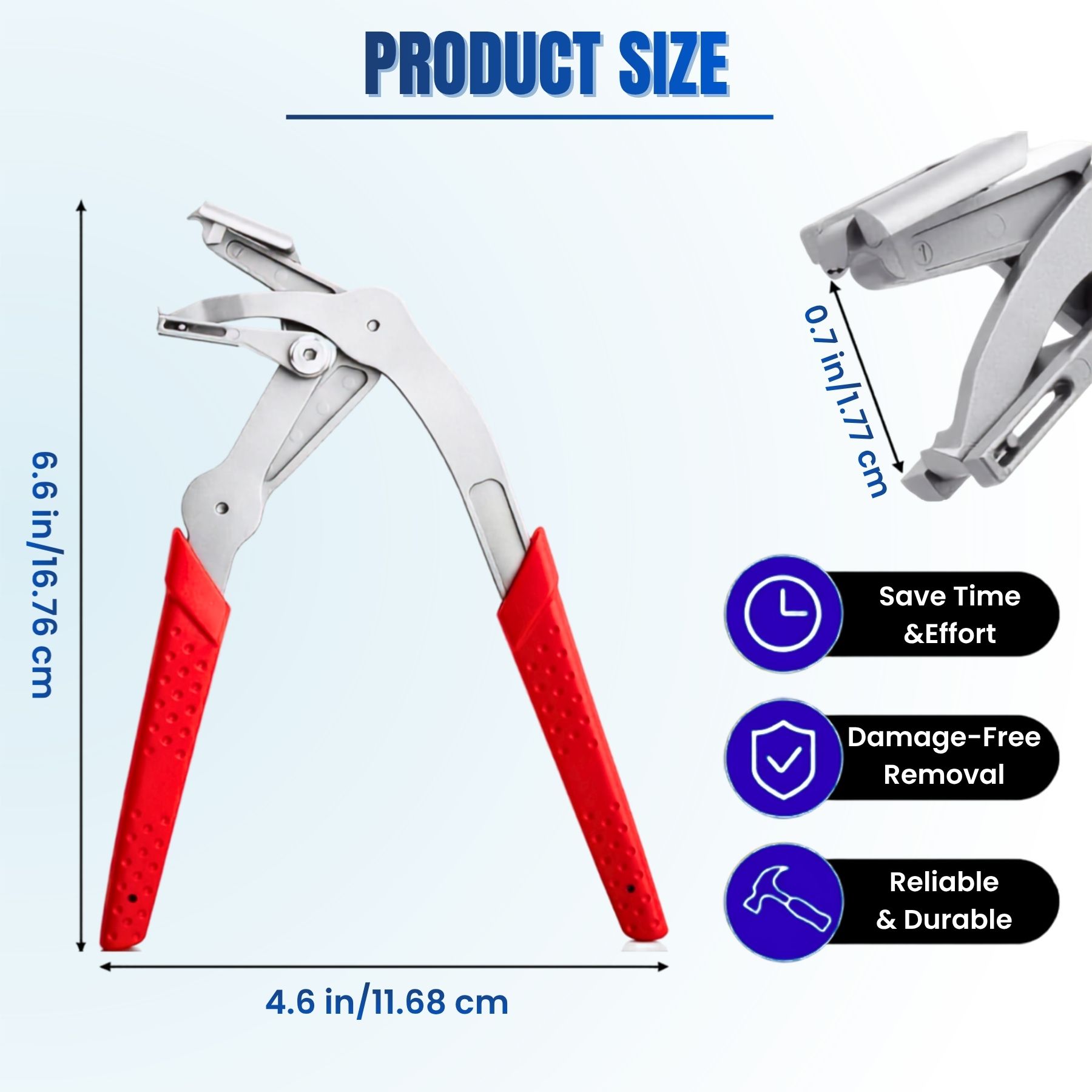 Clip Removal Pliers SalinKo Trim Fastener Panel Remover Stainless Steel ...